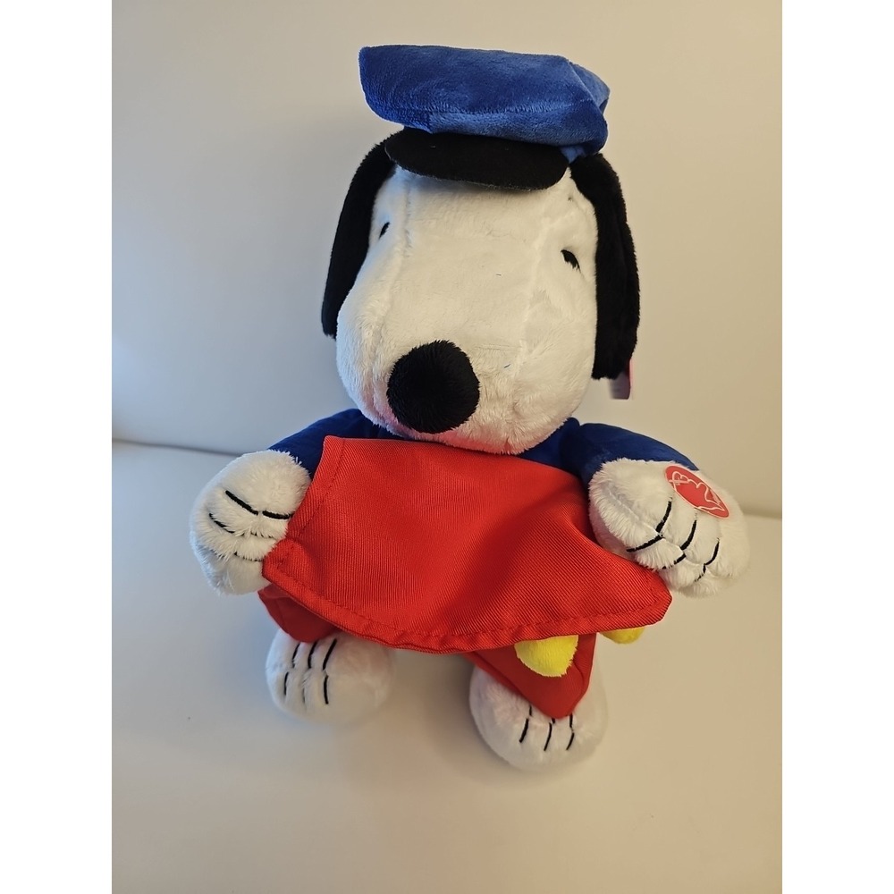 Peanuts Animated Mailman‎ Snoopy & Woodstock Plush 11" - Valentine's Day NWT